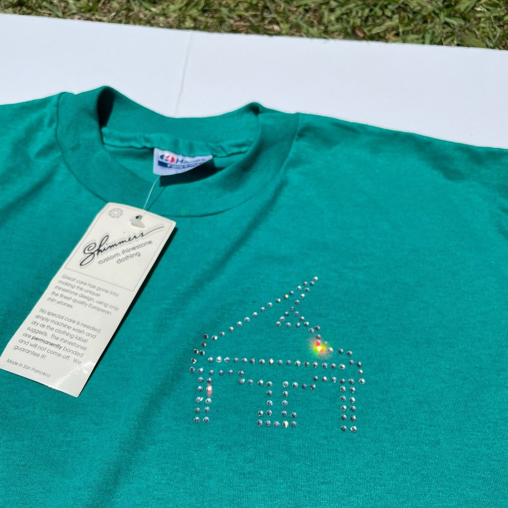 Vintage 80s Hanes FiftyFifty Piano Shimmer TShirt